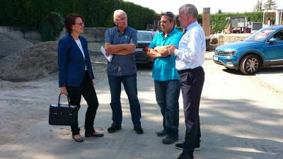 Im Gespräch mit den Geschäftsführern Armin Killmayer und Michael Mößner sowie dem Geschäftsführer des GaLaVerbandes Herrn Bierig 